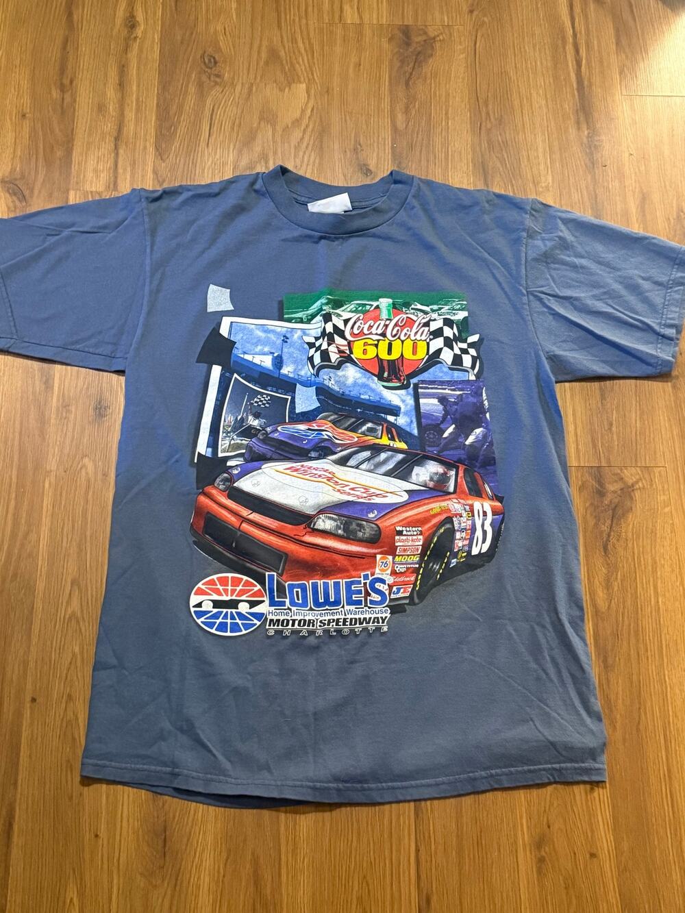 Vintage 1999 NASCAR Coca Cola 600 Racing T-Shirt Size Large